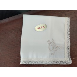 Fazzoletto battesimo seta